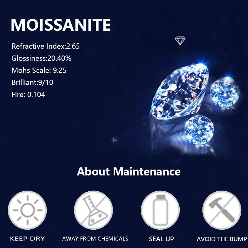 flower 925 silver 1 carat*2