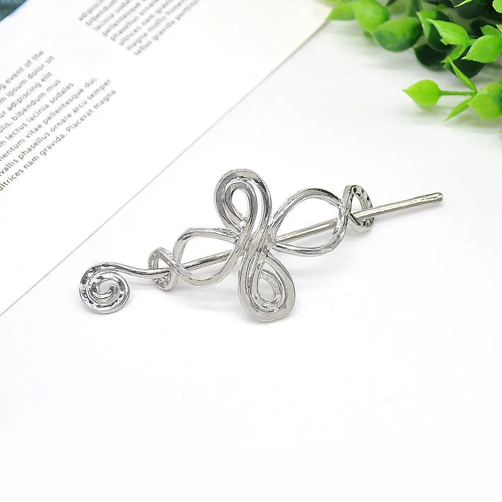 Knots Clips Hairpin Charm Alloy Hair Stick