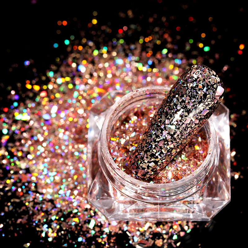 Diamonds Nail Sequins Sparkly Shinning  Decoration Powder