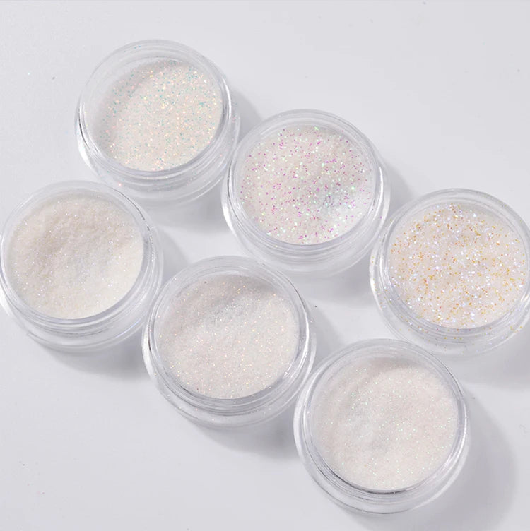 Glitter Powder  Dust Flakes  6pcs/set