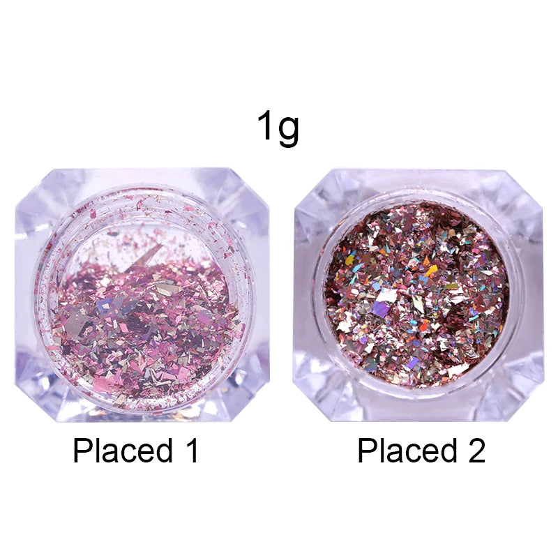 Diamonds Nail Sequins Sparkly Shinning  Decoration Powder