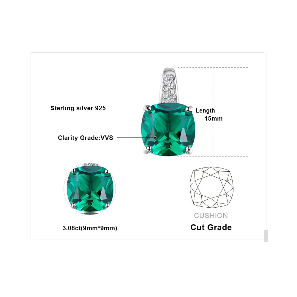 Honey 
Nano Green Emerald 925 Sterling Silver