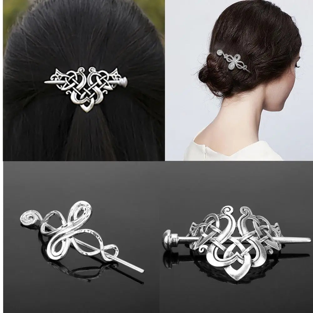 Knots Clips Hairpin Charm Alloy Hair Stick