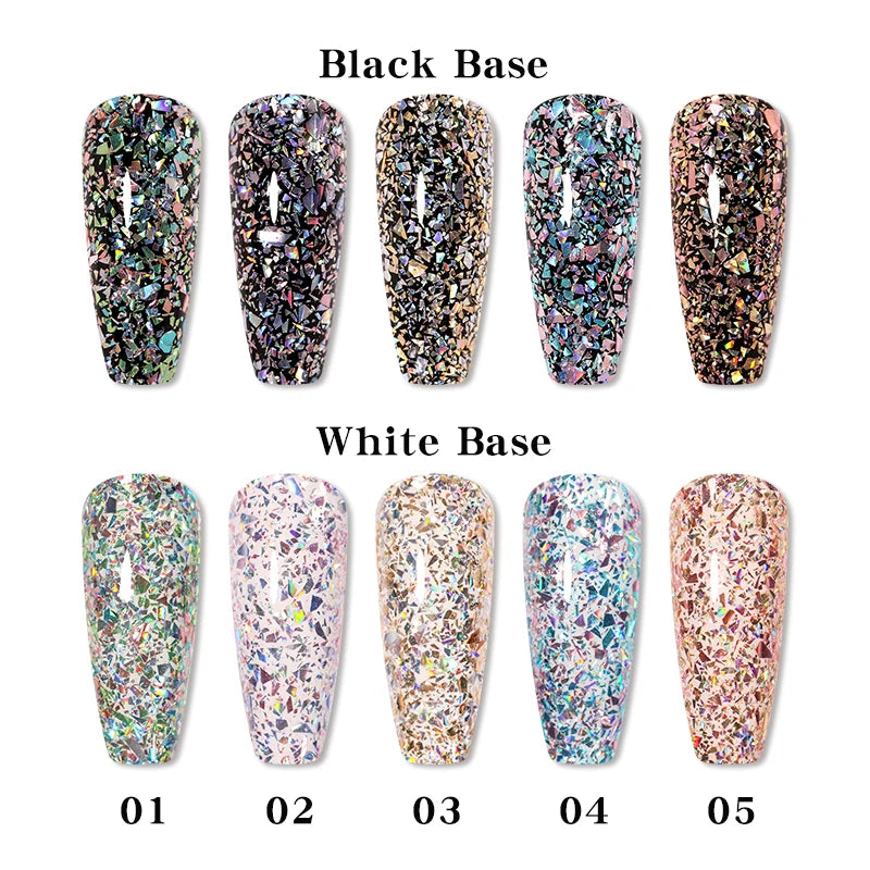 Diamonds Nail Sequins Sparkly Shinning  Decoration Powder