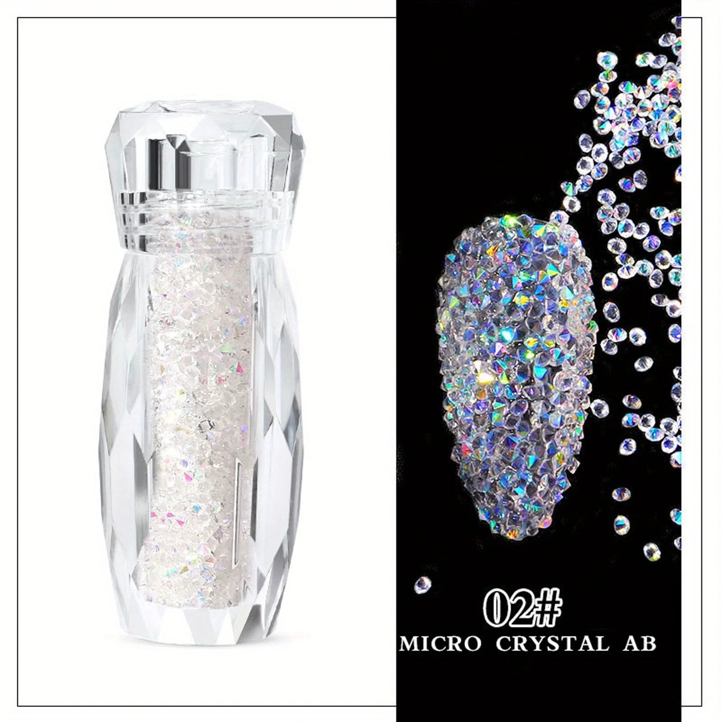 Glitter Caviar  3D AB Crystal