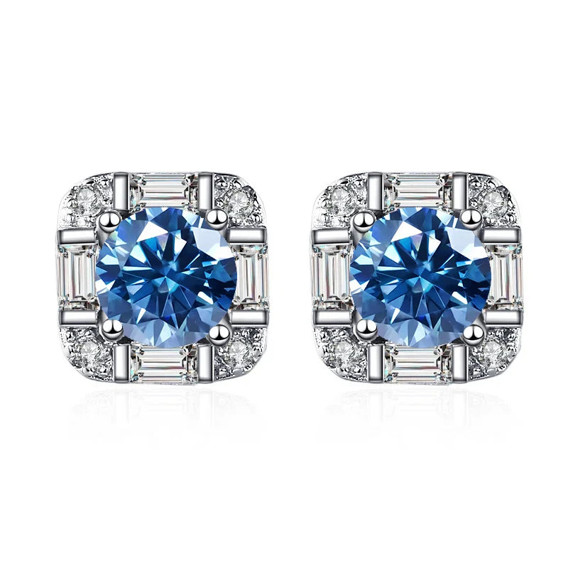 sky blue  0.5 CT  925 Sterling Silver