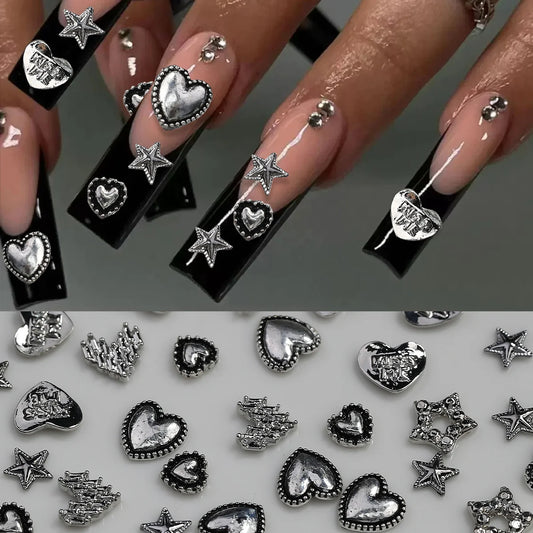 silver Alloy Heart & Star