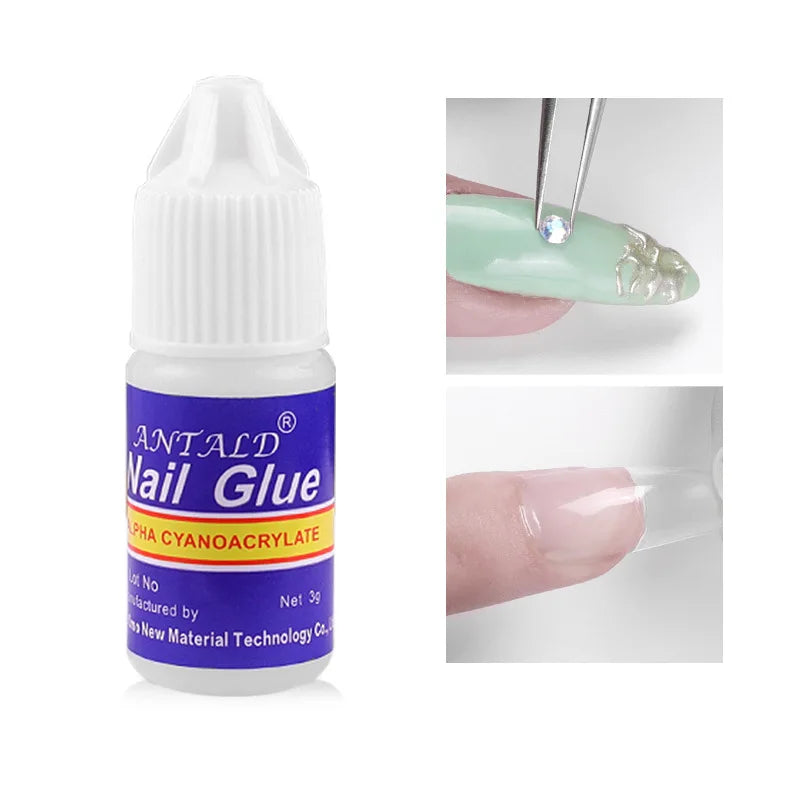 5pcs Nail Glue  Acrylic Nails 3D