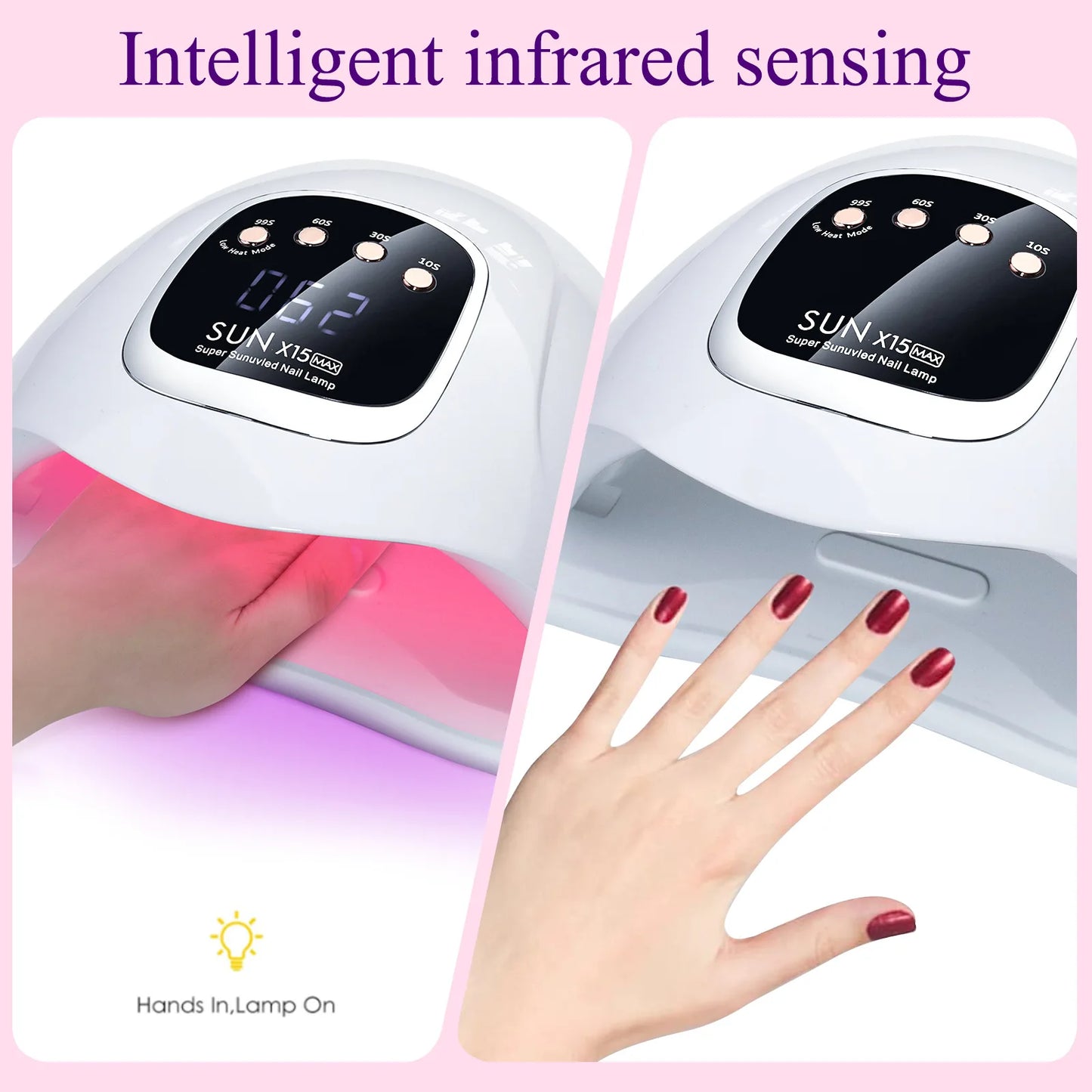 Auto Sensor UV LED Nail Lamp SUN X15 MAX High-Power