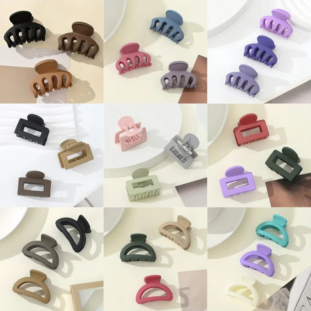 3PCS/Set Multi-style New Fashion Small Frosted Geometry Clip