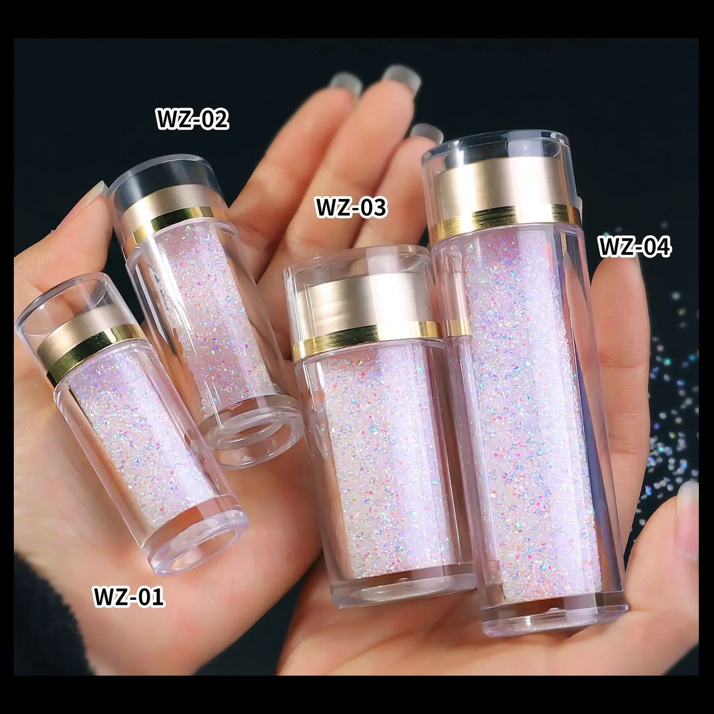 3D Nail Art Crystals  Glitter DIY Glass