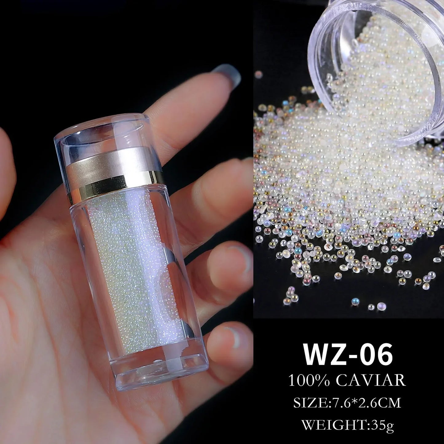 3D Nail Art Crystals  Glitter DIY Glass