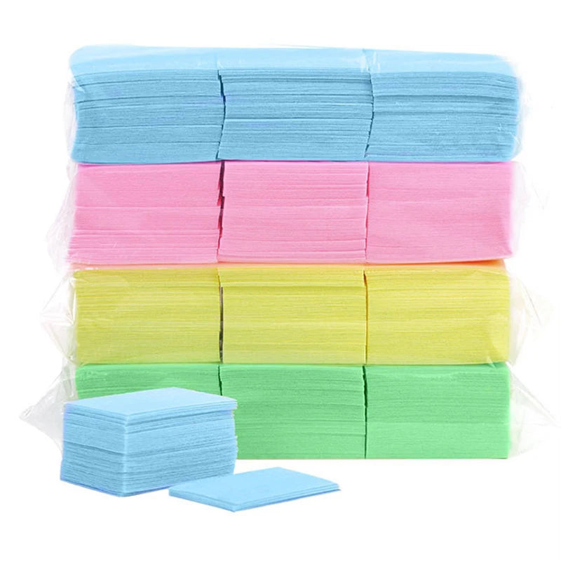 Cotton paper Pads Polish Remover