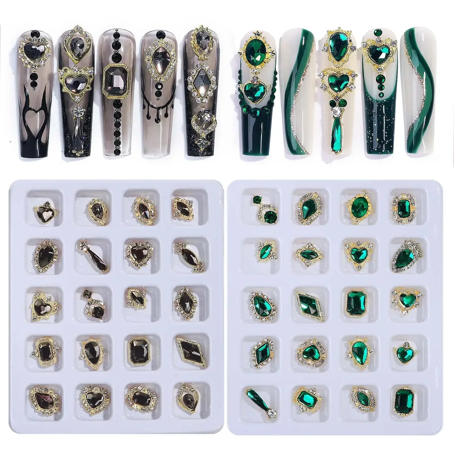 3D Crystal Nail Rhinestones Alloy