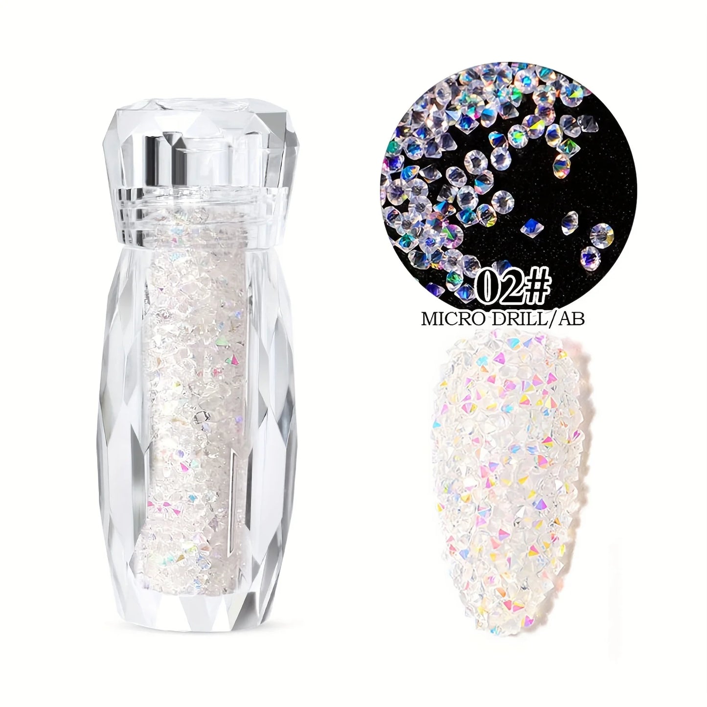 Glitter Caviar  3D AB Crystal