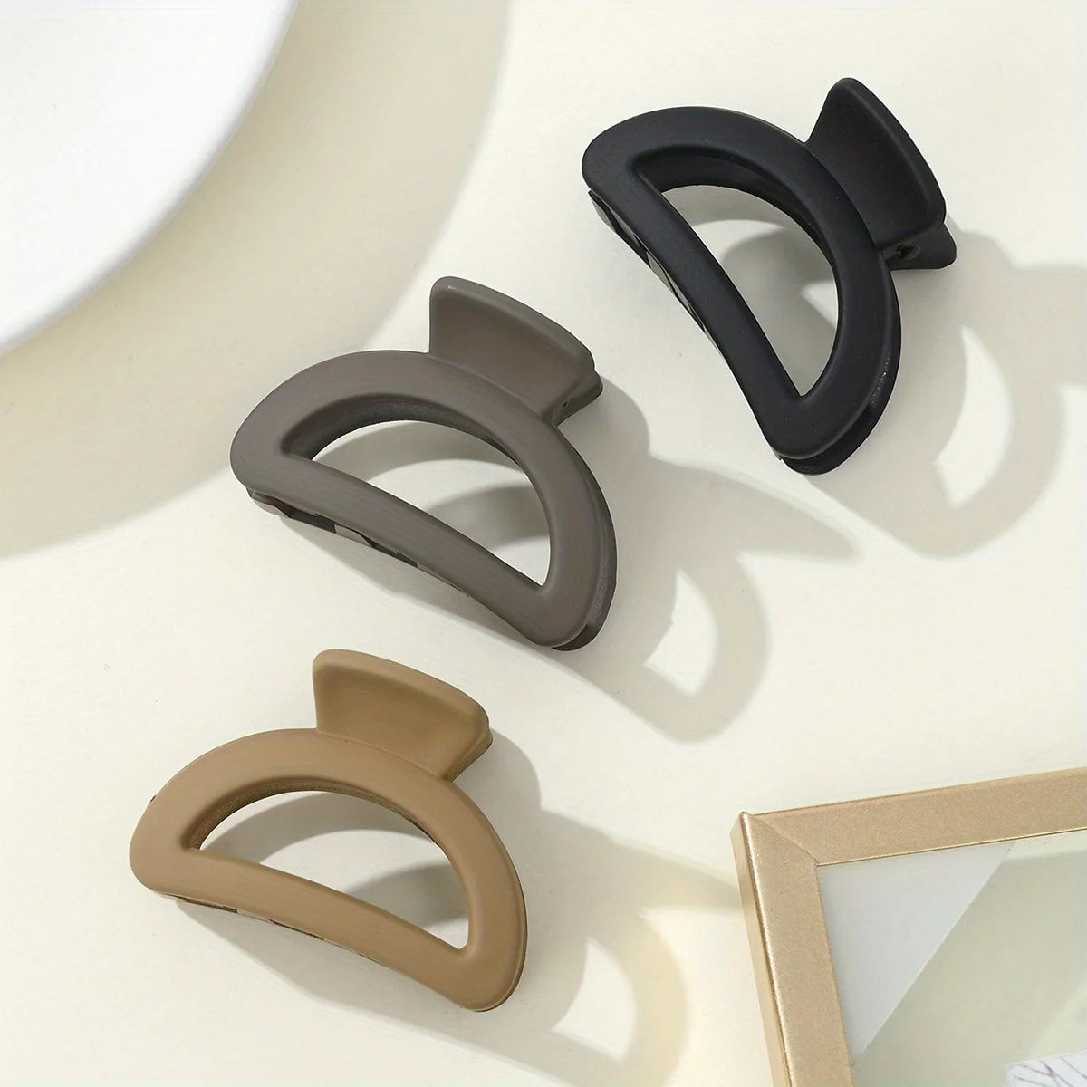 3PCS/Set Multi-style New Fashion Small Frosted Geometry Clip