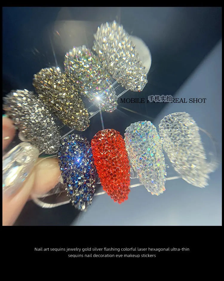 3D Nail Art Accessories Glitter Micro Crystal