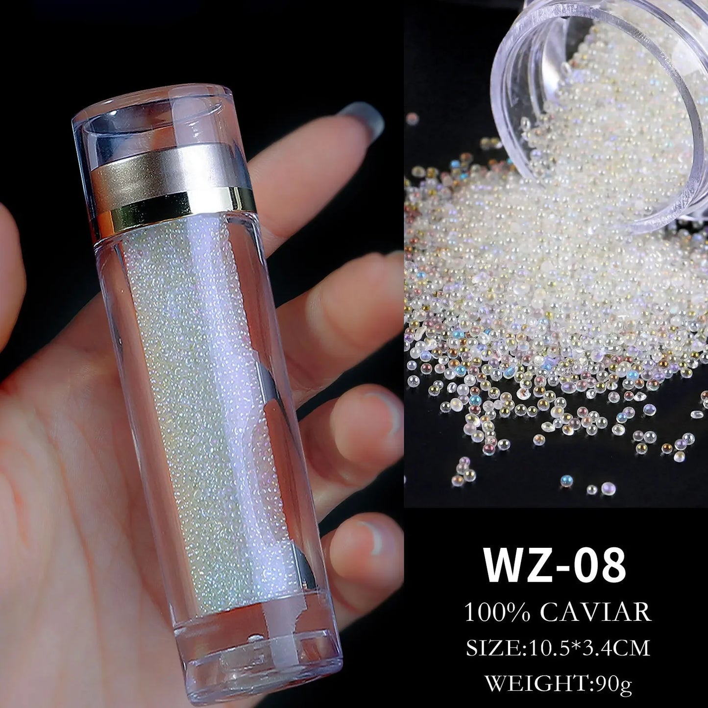 3D Nail Art Crystals  Glitter DIY Glass