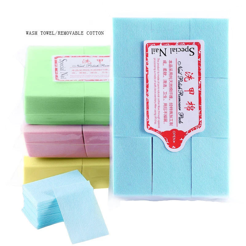 Cotton paper Pads Polish Remover