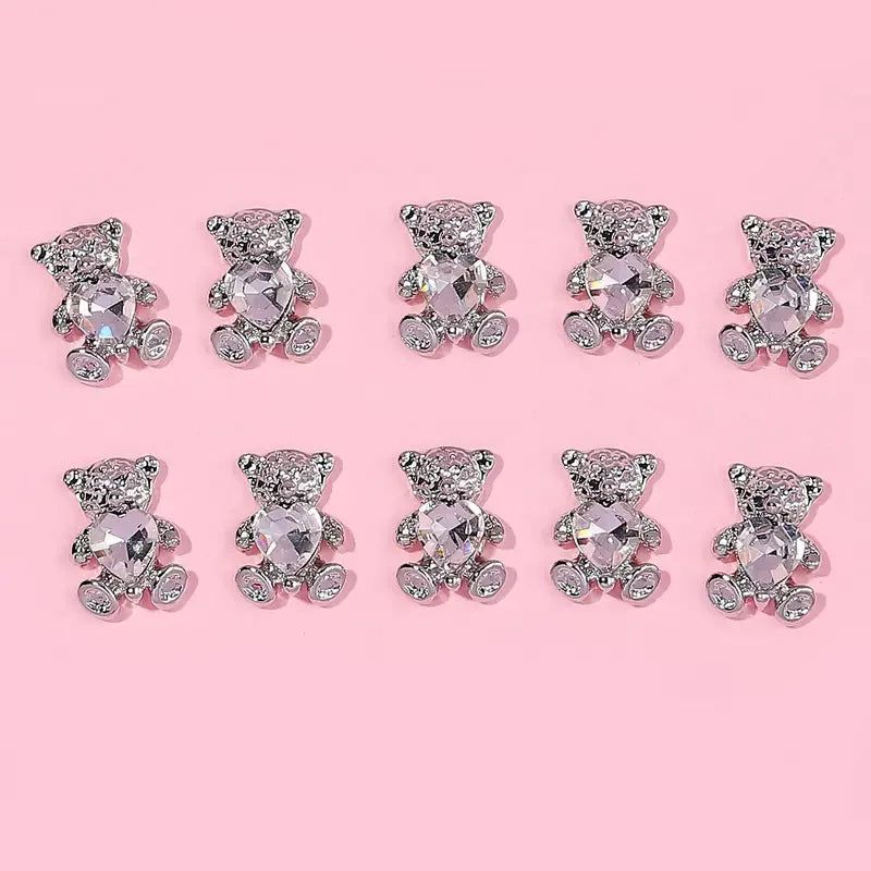 Cute Bear3D Accessories Nail Supplies