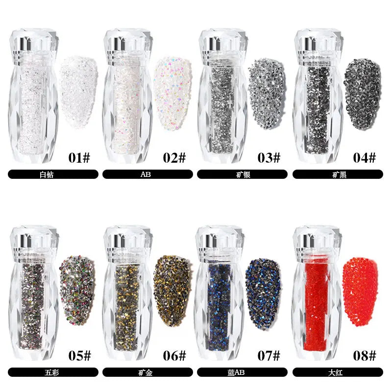 3D Nail Art Accessories Glitter Micro Crystal