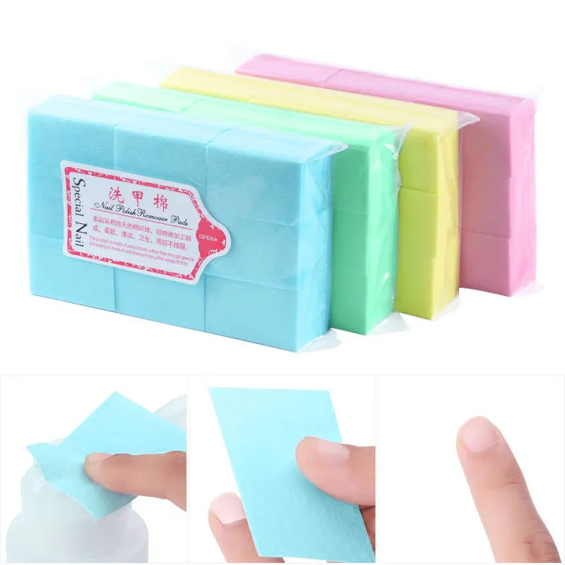 Cotton paper Pads Polish Remover