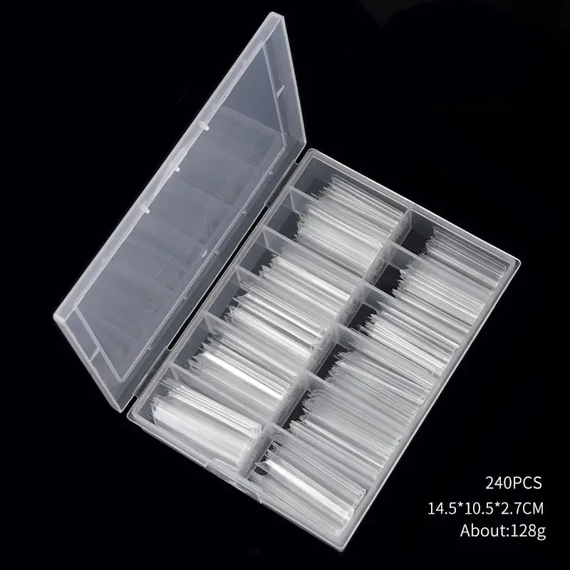 Long Square XXL Extra Straight Nail 240pcs/Box