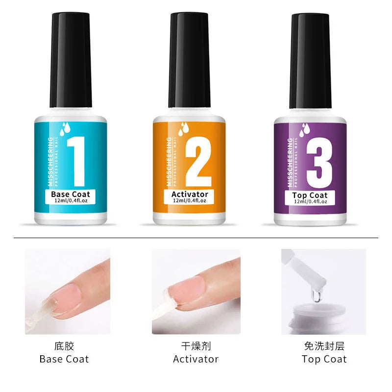 Gel Polish UV Sealer   Coat Activator 12ML Transparent Top Base