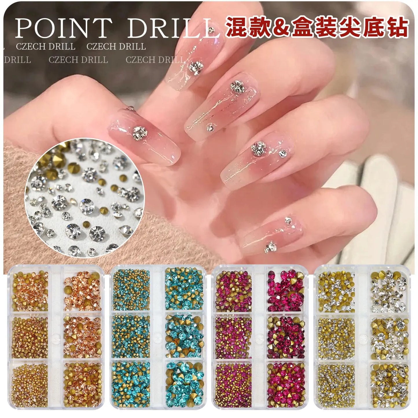 Glass Water Rhinestones