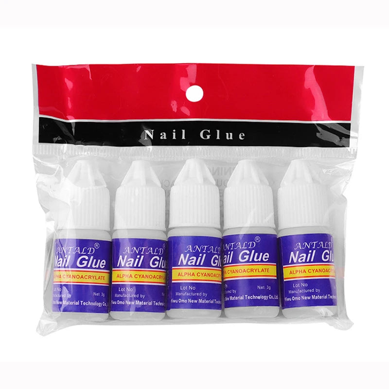 5pcs Nail Glue  Acrylic Nails 3D