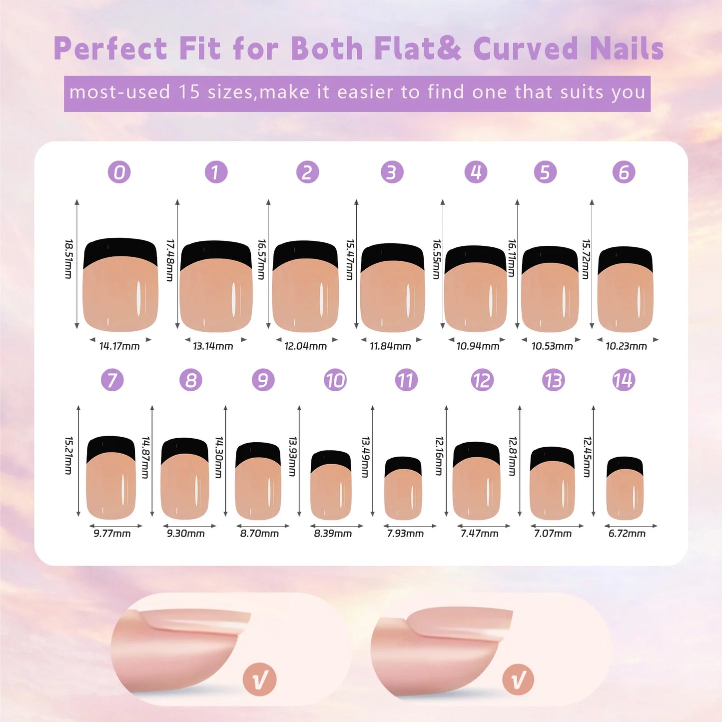 French False Nails 150Pcs