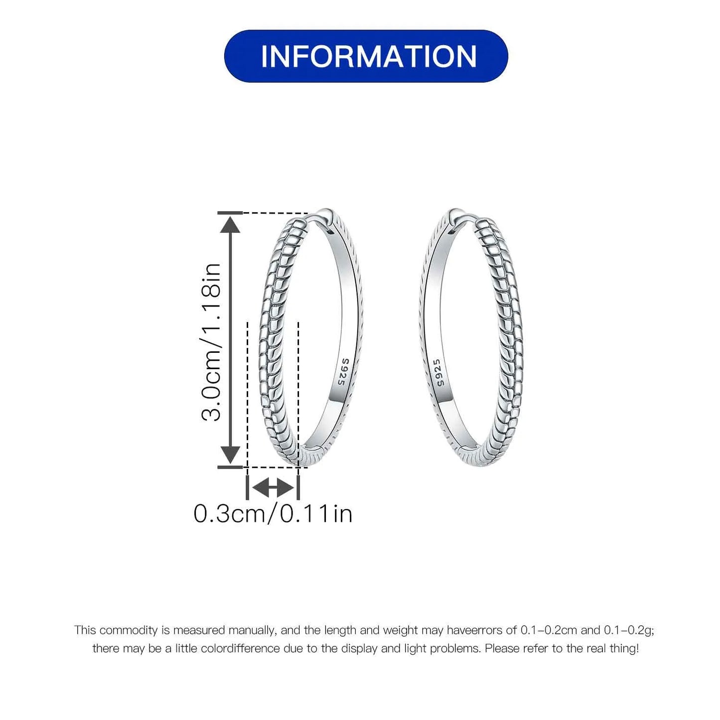 Pure Amour 100% 925 Sterling Silver