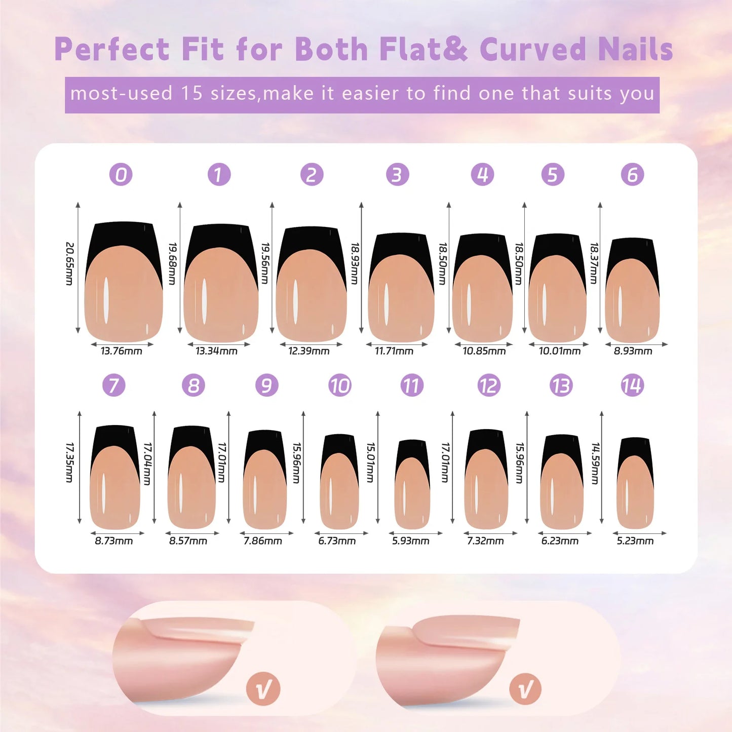 French False Nails 150Pcs