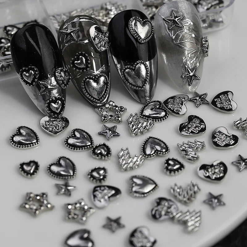 silver Alloy Heart & Star