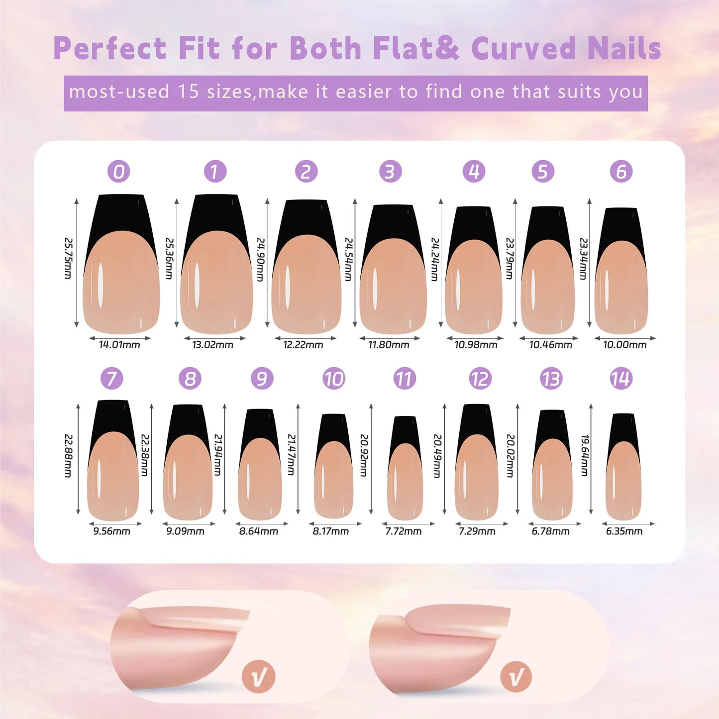 French False Nails 150Pcs