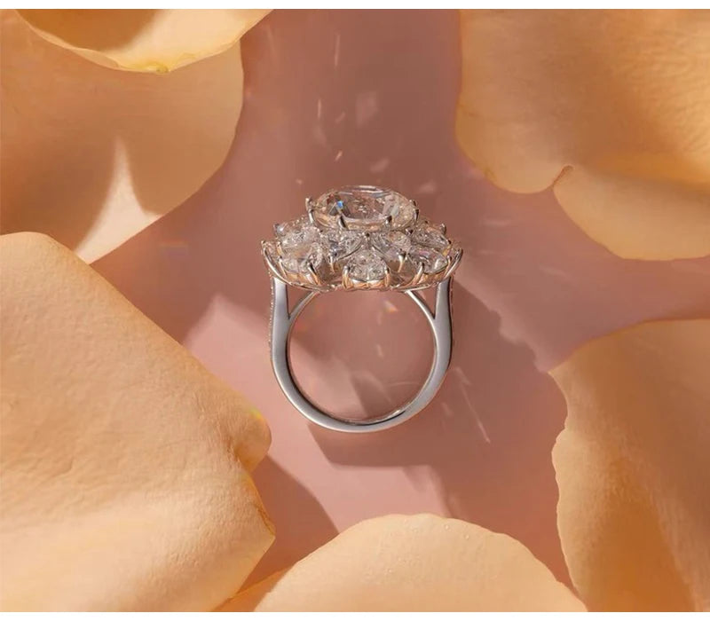 Luna Love Ring 5ct  925 Sterling Silver