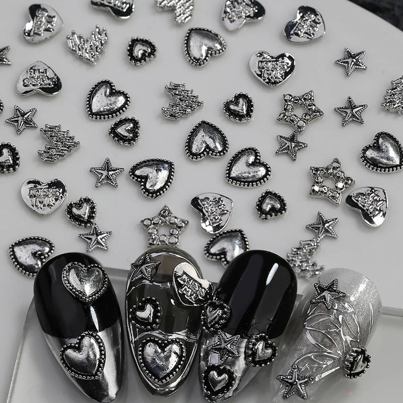 silver Alloy Heart & Star