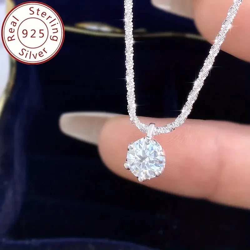 True Love Charm 
1CT  Real 925 Sterling Silver