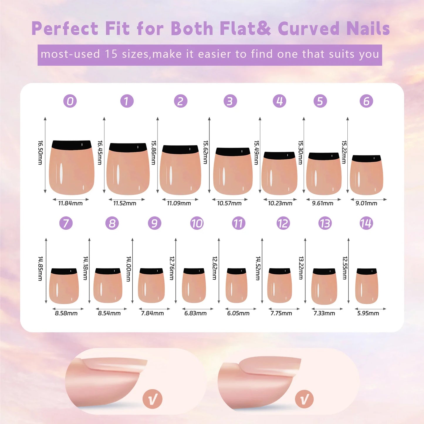 French False Nails 150Pcs