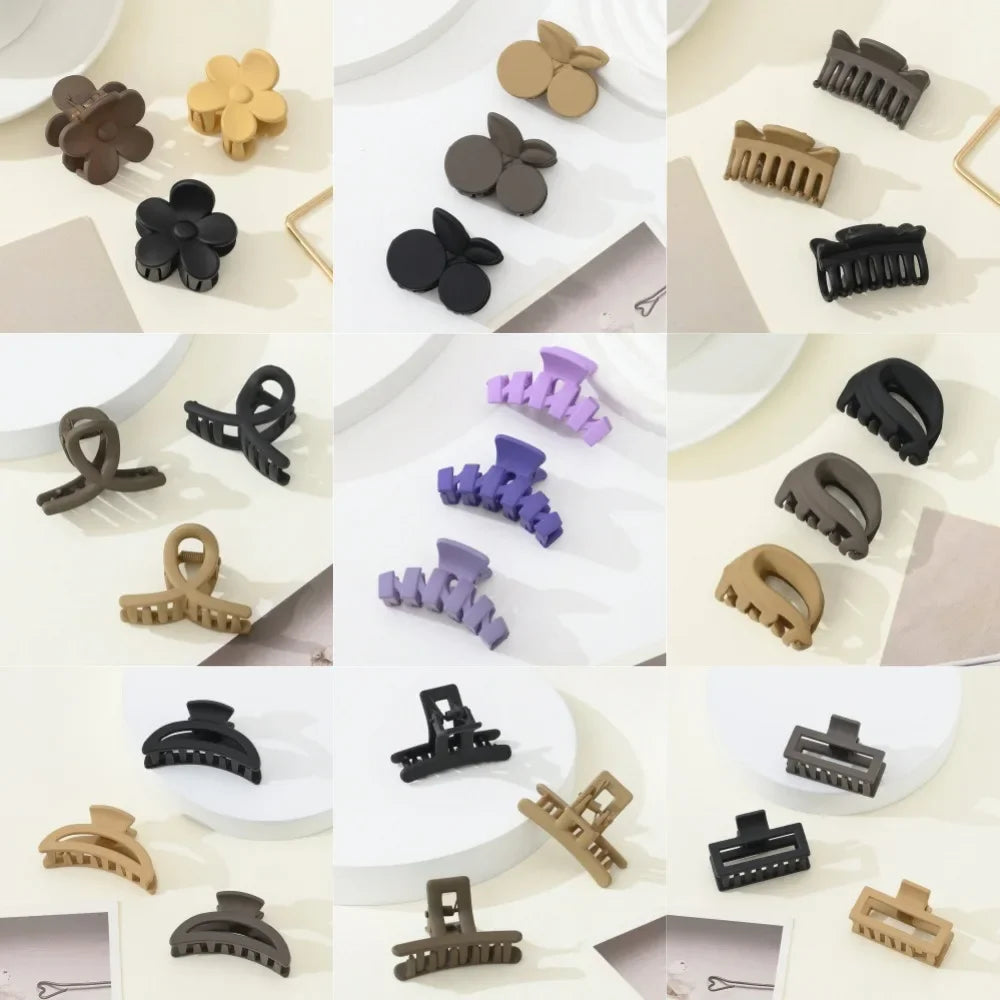 3PCS/Set Multi-style New Fashion Small Frosted Geometry Clip