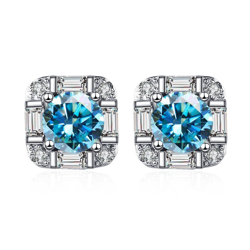 sky blue  0.5 CT  925 Sterling Silver