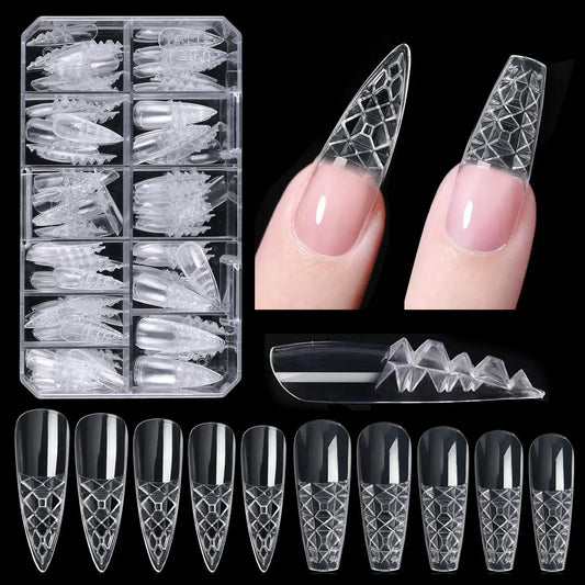 3D  Long  Acrylic Nails 120pcs/Box