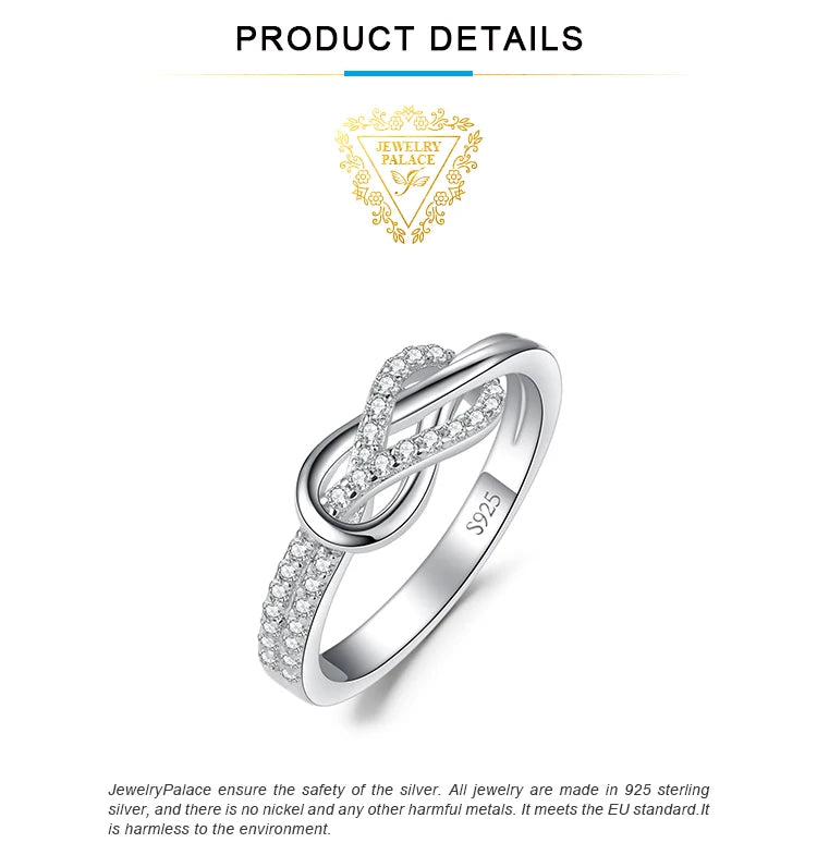 Forever Love  Spark Ring  925 Sterling Silver