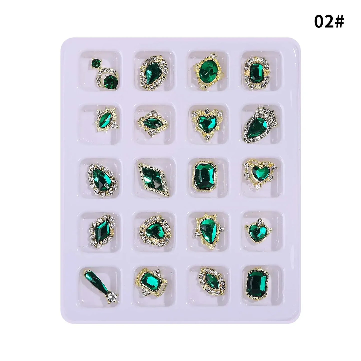 3D Crystal Nail Rhinestones Alloy