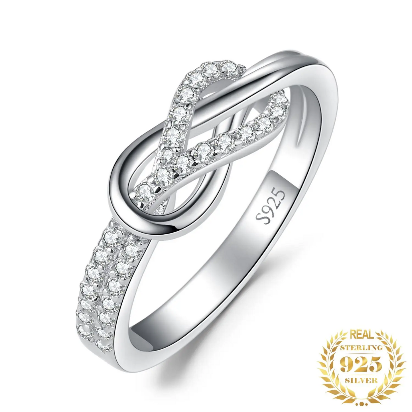 Forever Love  Spark Ring  925 Sterling Silver