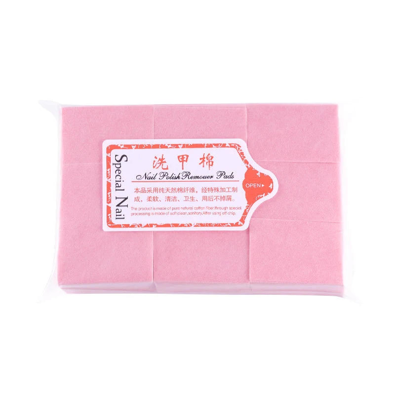 Cotton paper Pads Polish Remover