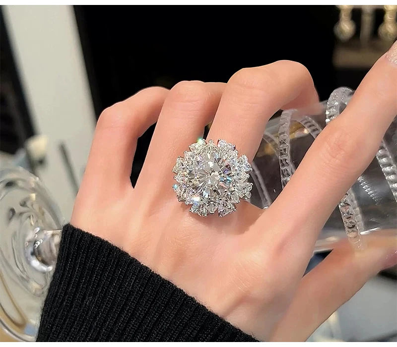 Luna Love Ring 5ct  925 Sterling Silver