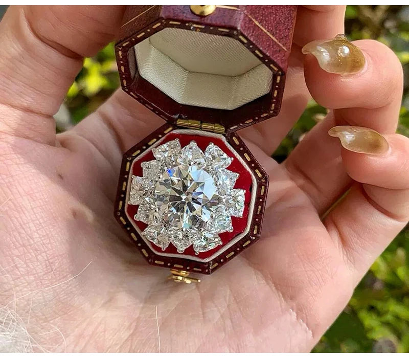 Luna Love Ring 5ct  925 Sterling Silver