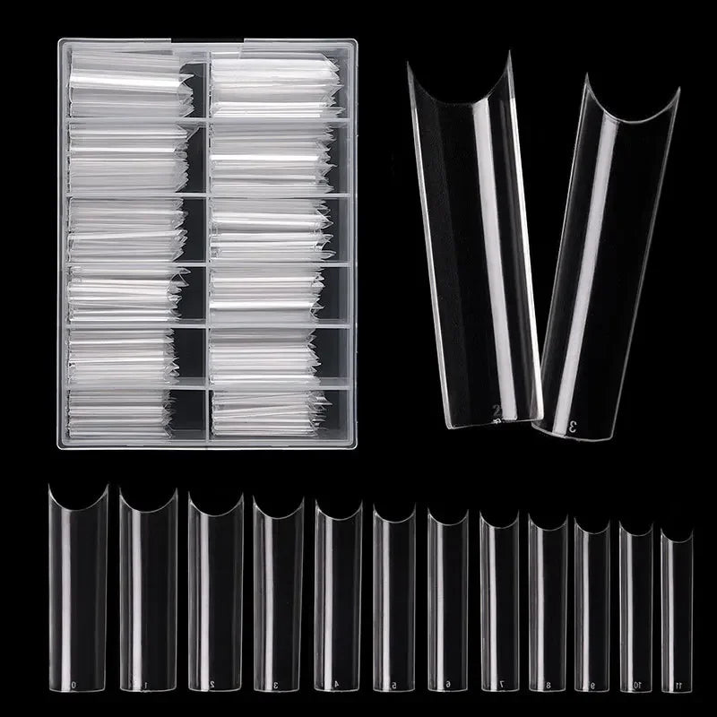 Long Square XXL Extra Straight Nail 240pcs/Box