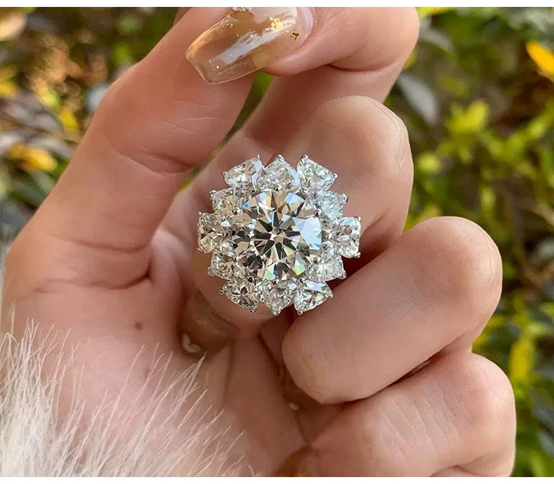 Luna Love Ring 5ct  925 Sterling Silver